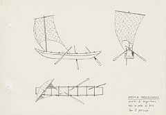 114 America Meridionale - Stretto di Magellano - vela in pella di foca - per 8 persone